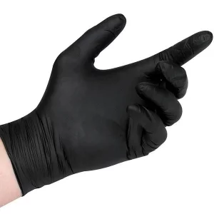 DISPOSABLE GLOVES BLACK x 100